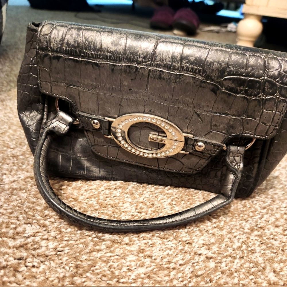 Vintage Guess clutch purse with handles